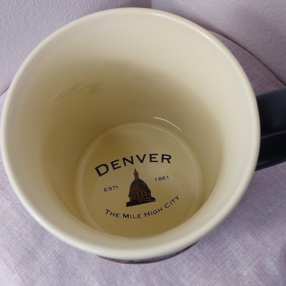 Americaware Embossed Coffee Mug Denver 'The Mile High City' New - Picture 2 of 8
